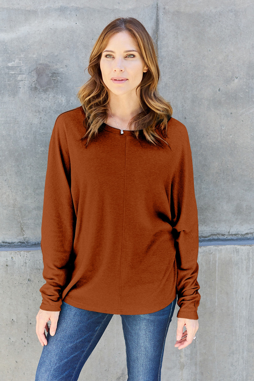 Mia Round Neck Long Sleeve T-Shirt