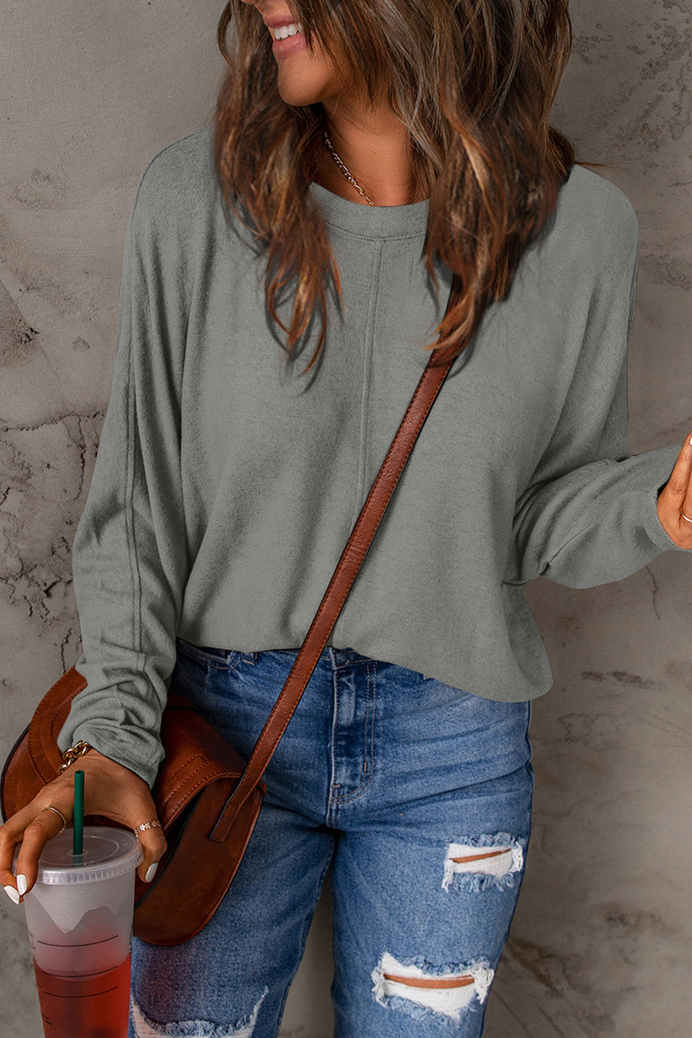 Mia Round Neck Long Sleeve T-Shirt