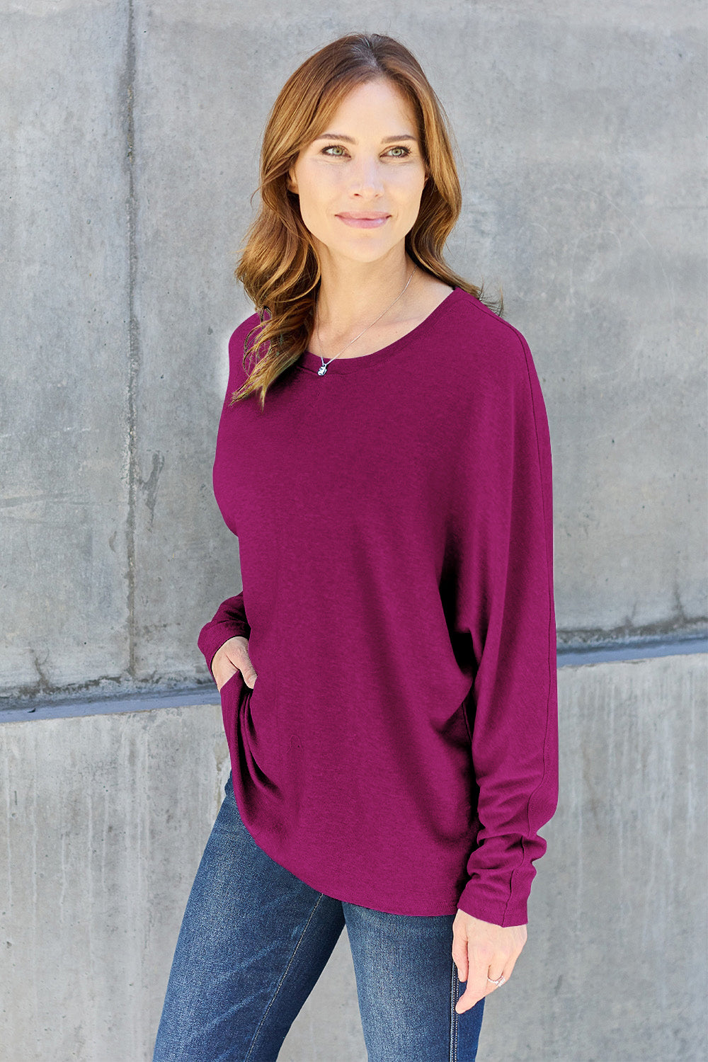 Mia Round Neck Long Sleeve T-Shirt