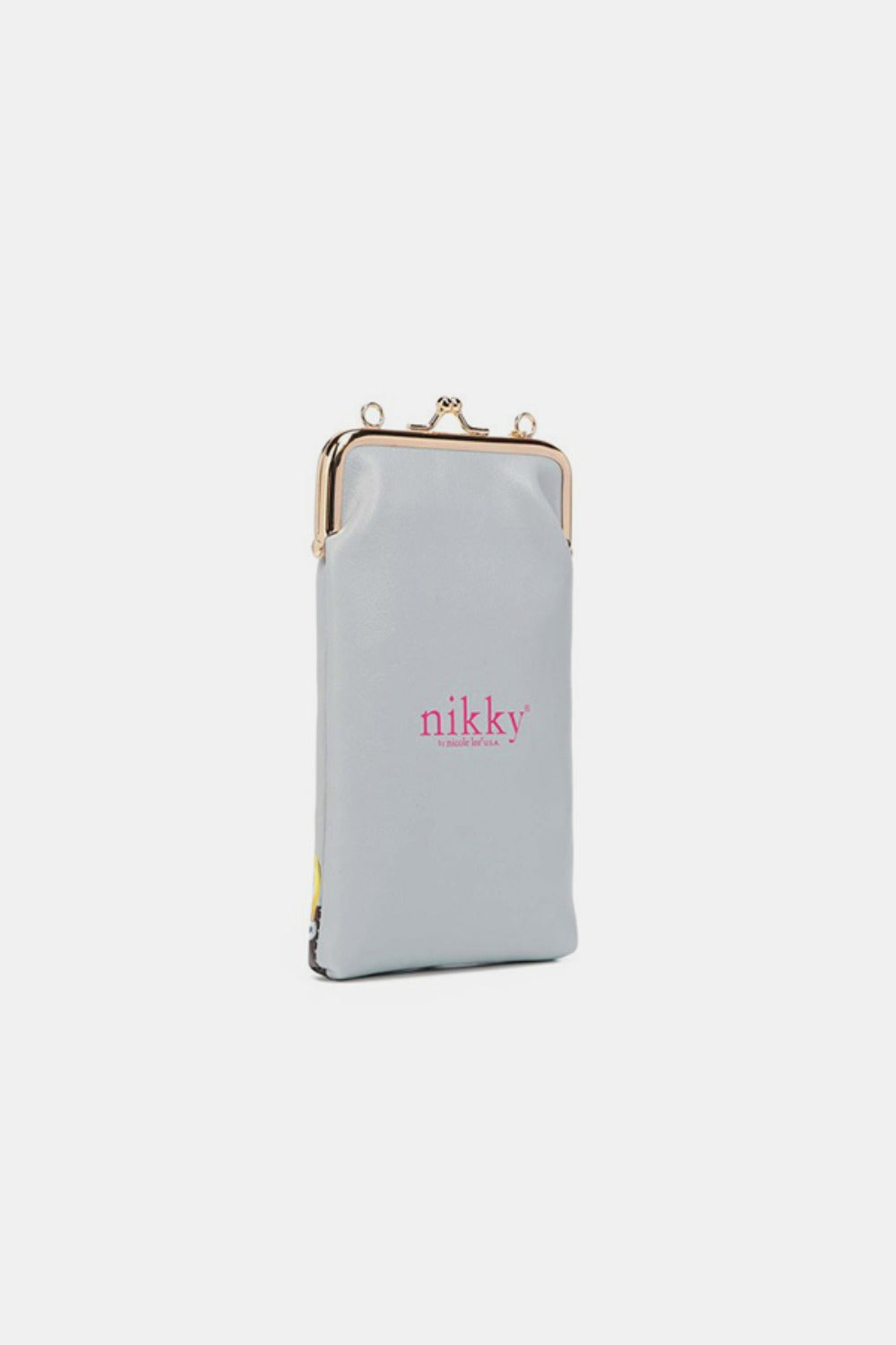 Nicole Lee Printed Kisslock Phone and Sunglass Purse